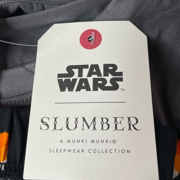 Star Wars Baby Yoda Too Cute To Spook Pajama Set Gray Black Medium Large - Picture 6 of 7